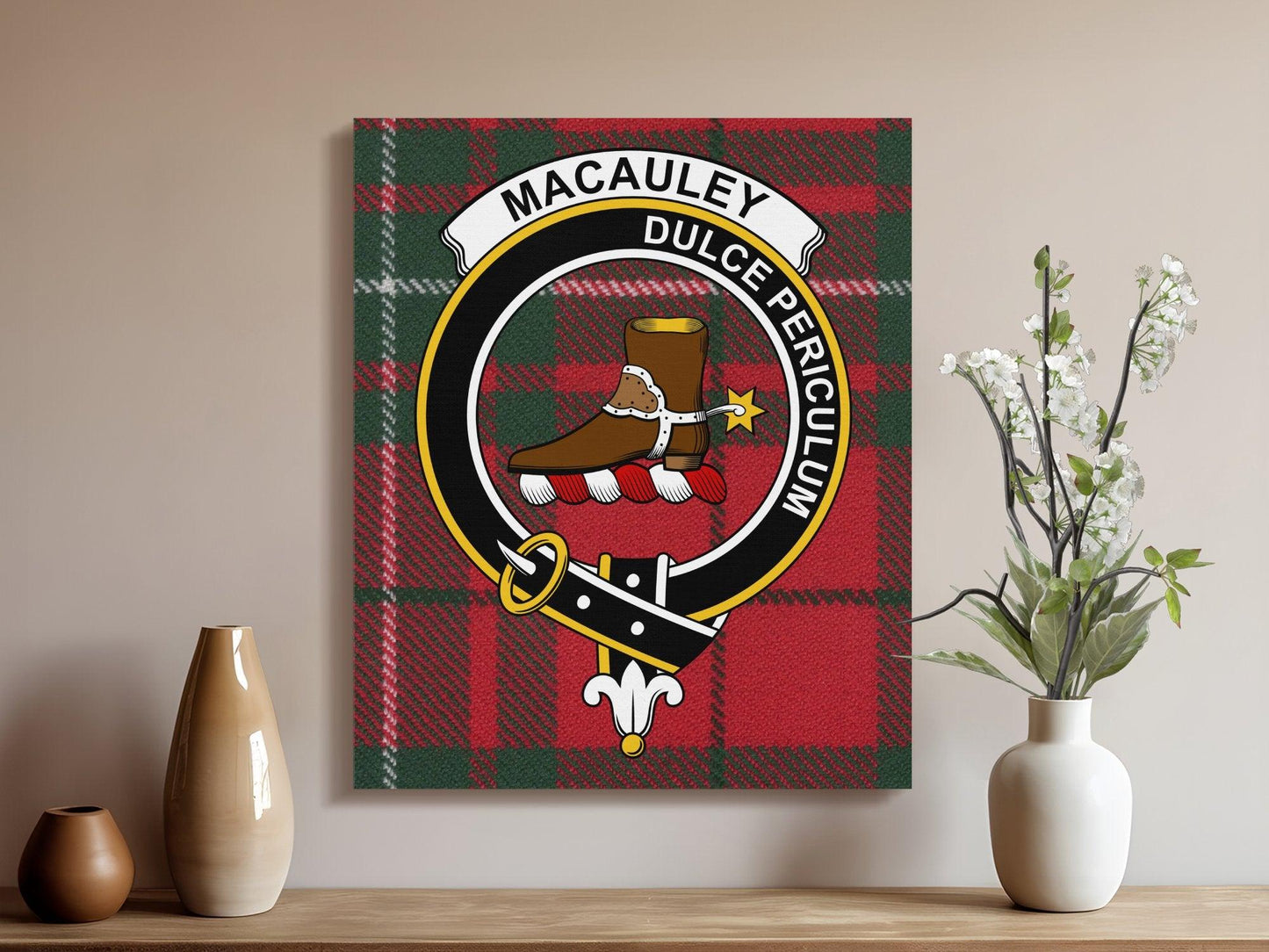Macaulay Dulce Periculum Crest Wall Art product