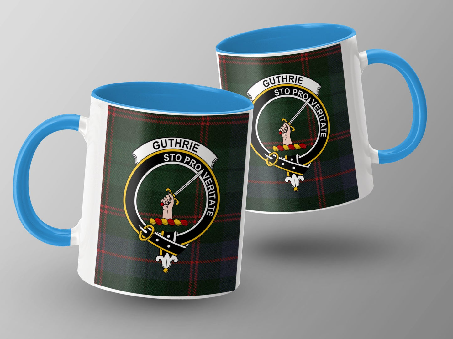 Clan Guthrie Sto Pro Veritate Scottish Tartan Mug - Living Stone Gifts