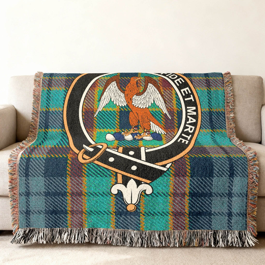 Clan Pride Et Marte Plaid Eagle Blanket Product