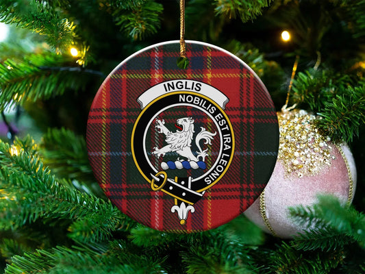 Inglis Noblis Est Ira Leonis Plaid Holiday Ornament product