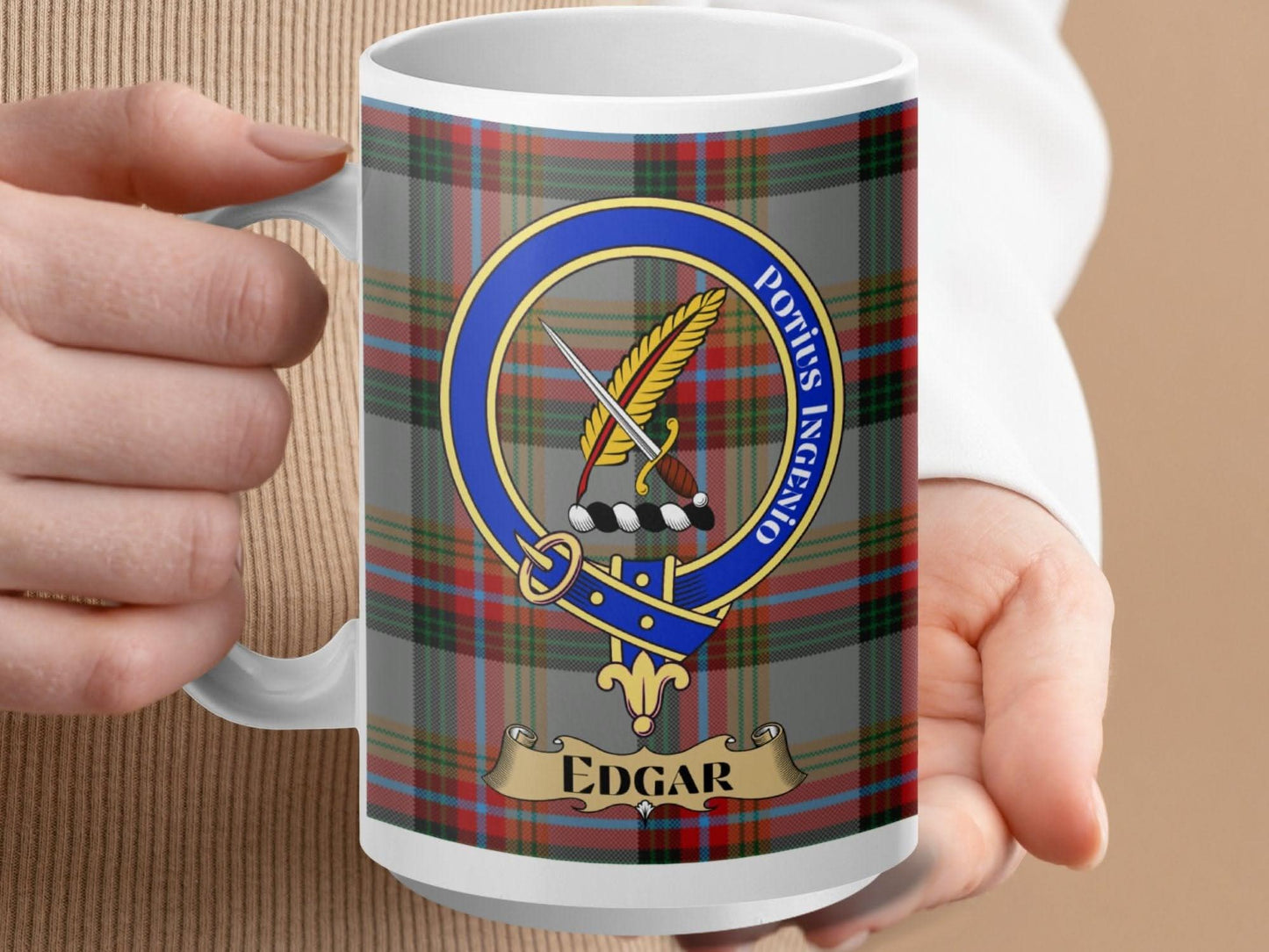 Portius Negavi Classic Tartan Design Mug product type