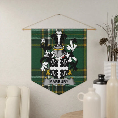 Marbury Family Crest Wall Hanging Banner product