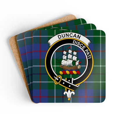 Scottish Clan Duncan Tartan Coasters Set Unique product type