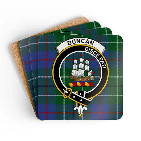 Scottish Clan Duncan Tartan Coasters Set Unique product type