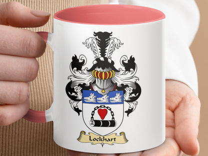 Lockhart Family Crest Historical Accent Coffee Mug - Living Stone Gifts