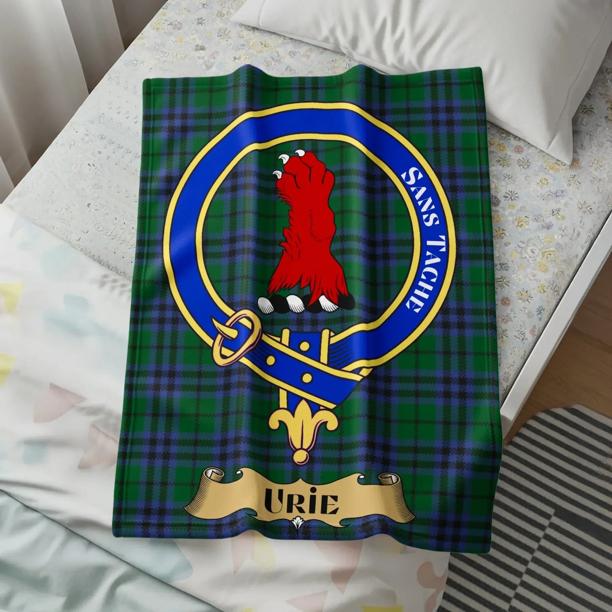 Scottish Clan Urie Tartan Blanket product