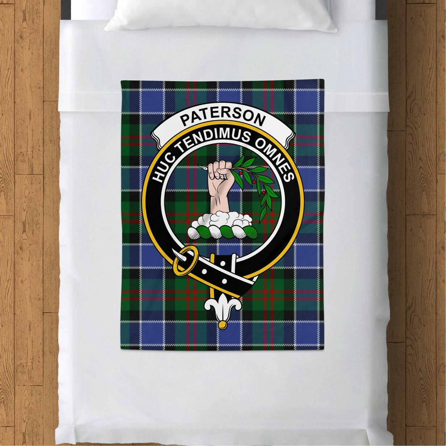 Scottish Clan Paterson Tartan Throw Blanket - Living Stone Gifts