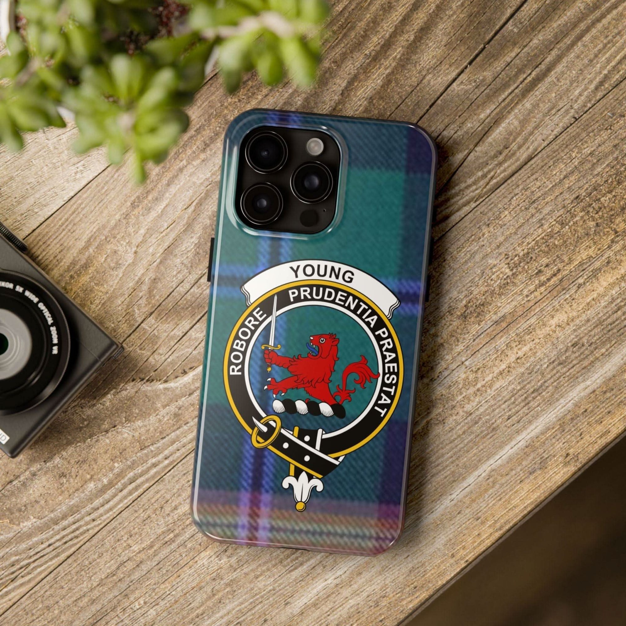 Young Scottish Tartan Crest Cell Phone Case - Celtic Ancestry Gifts