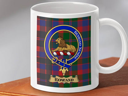Rowand Clan Crest Tartan Pattern Ceramic Mug product