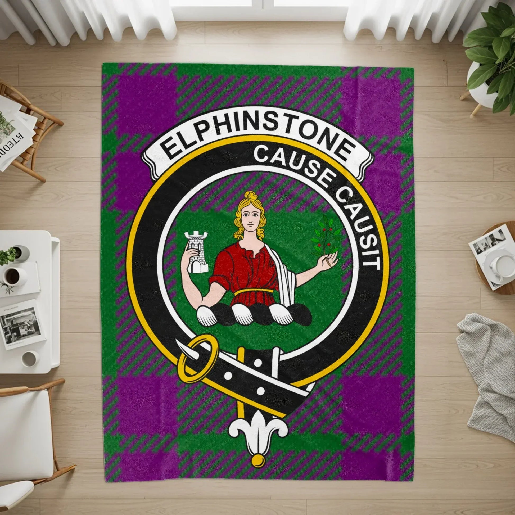 Elphinstone Cause Causit Emblem Design Rug product