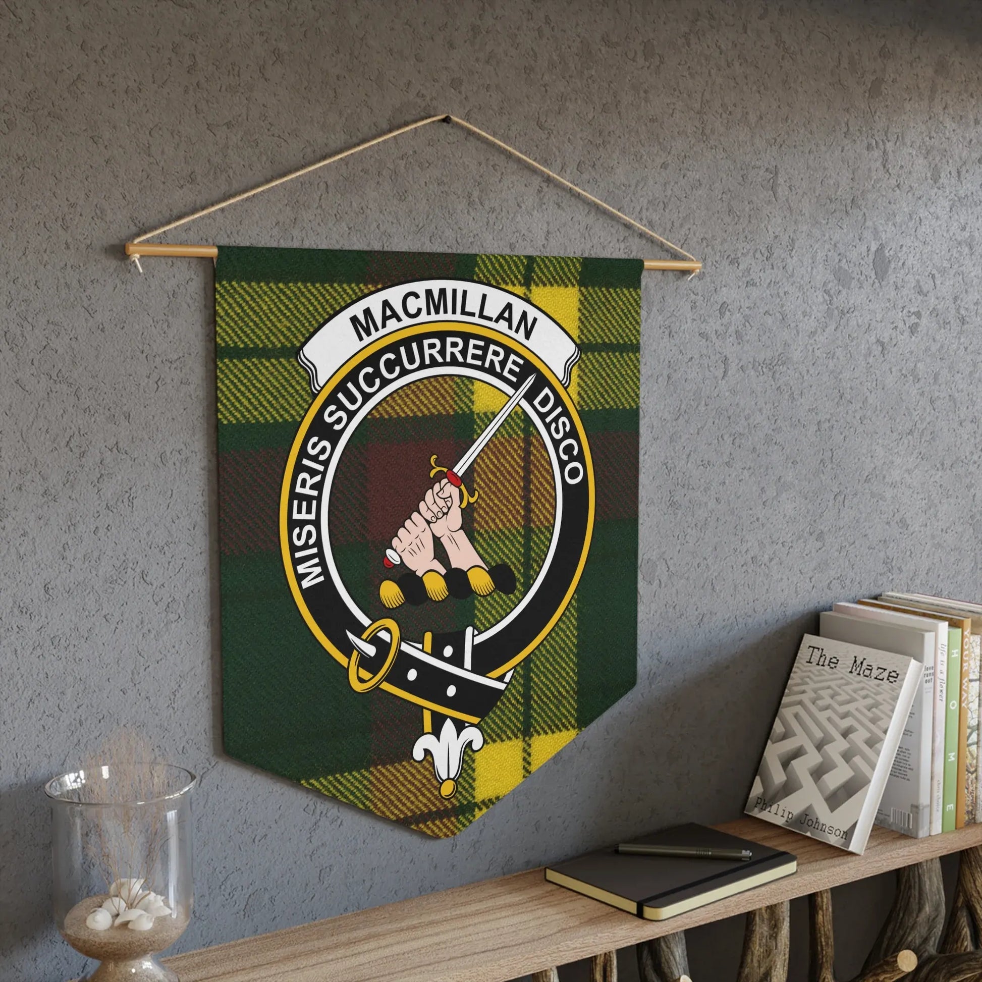 Macmillan Coat of Arms Tartan Banner product