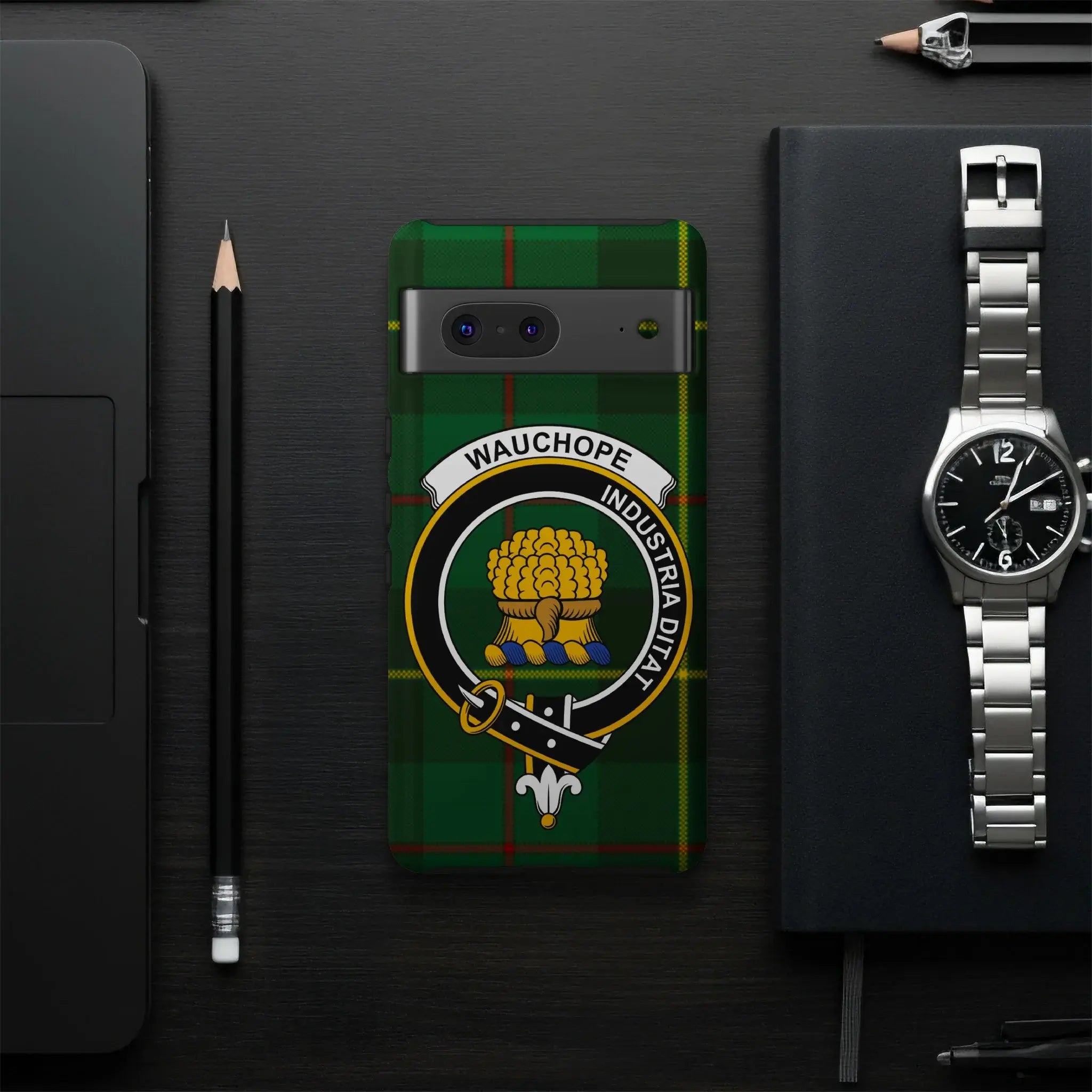 Wauchope Industria Ditat Tartan Design Phone Case