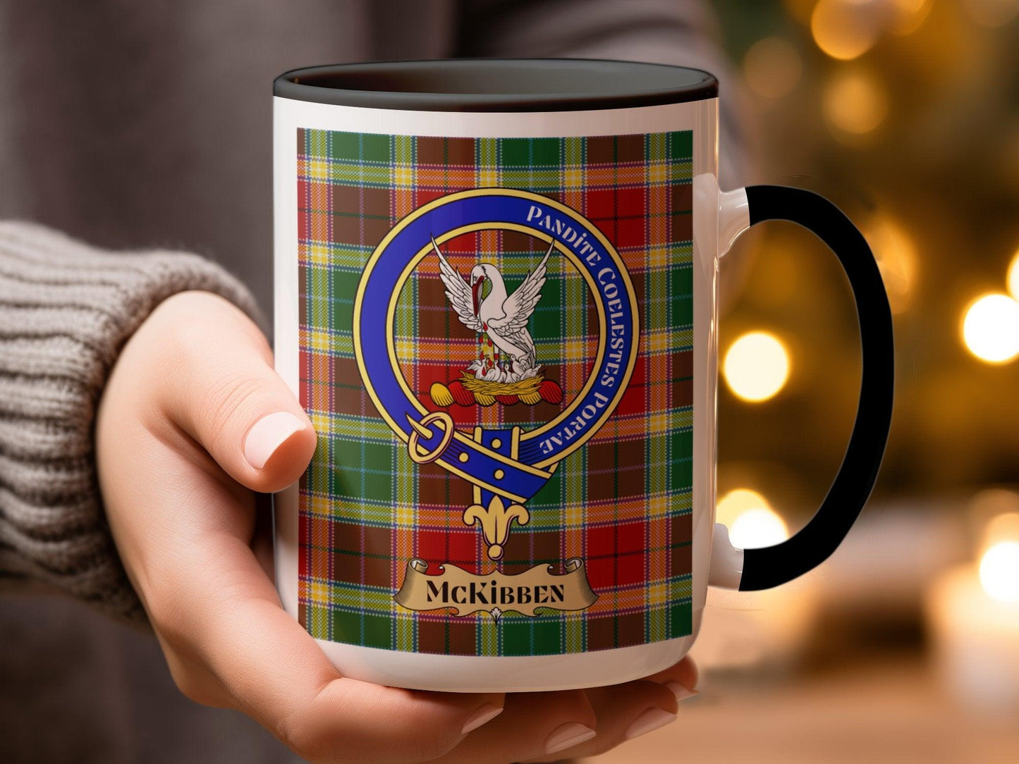 McKibben Scottish Clan Tartan Crest Design Mug - Living Stone Gifts