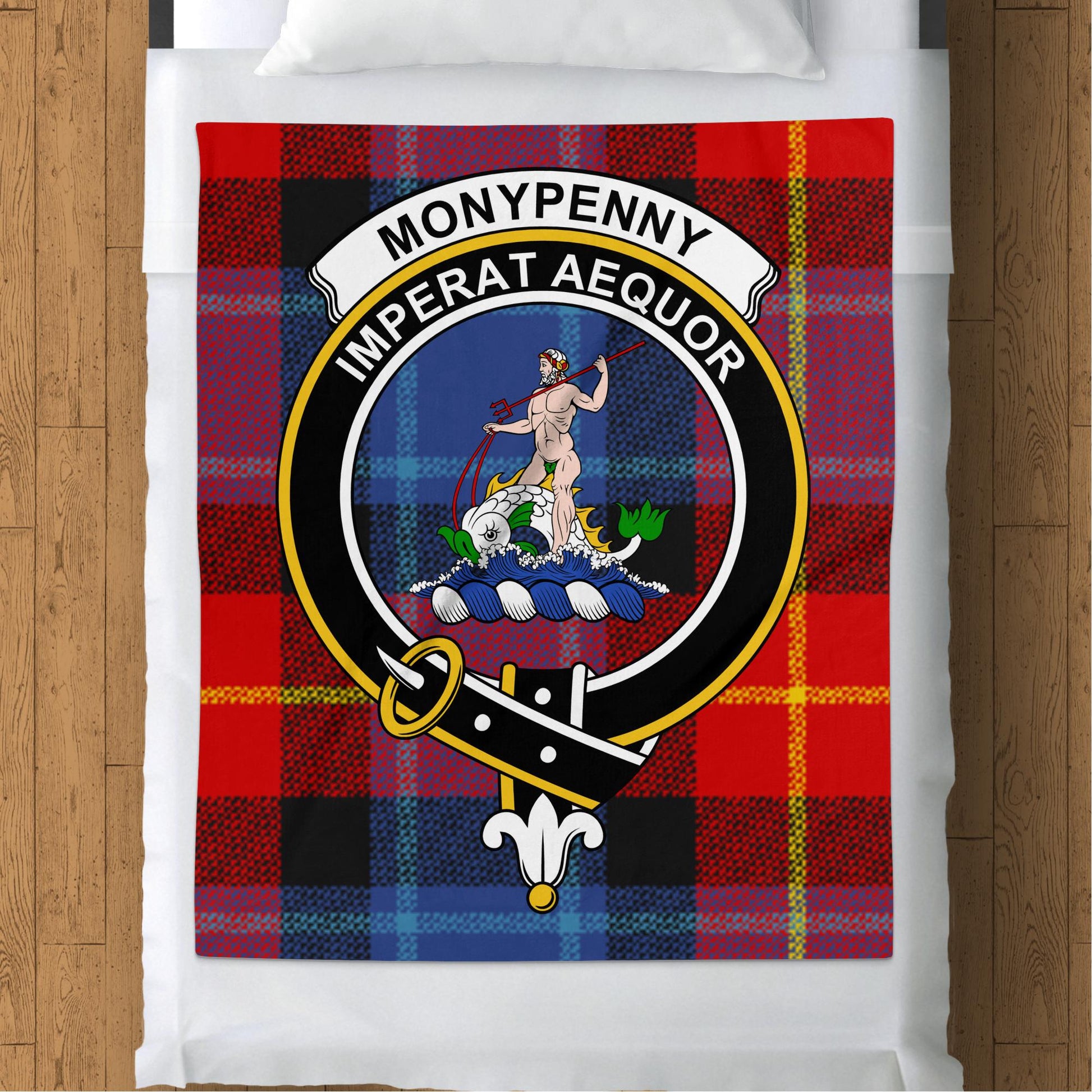 Scottish Clan Moneypenny Tartan Throw Blanket - Living Stone Gifts