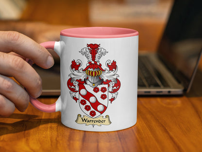 Warrender Clan Scottish Traditional Coat of Arms Mug - Living Stone Gifts