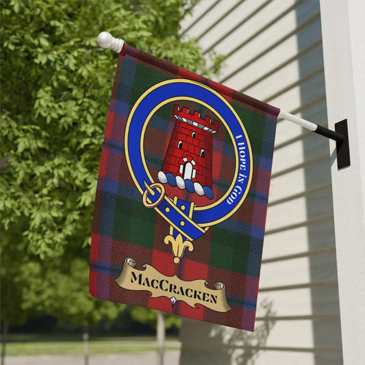 MacCracken Coat of Arms Plaid Outdoor Flag product