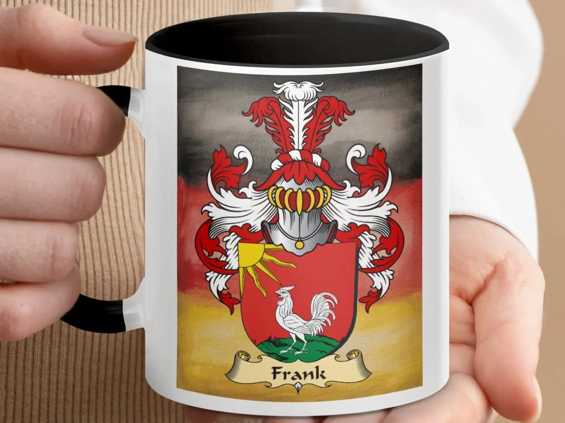Vibrant Frank Family Crest Graphic Mug product type