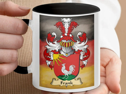 Vibrant Frank Family Crest Graphic Mug product type