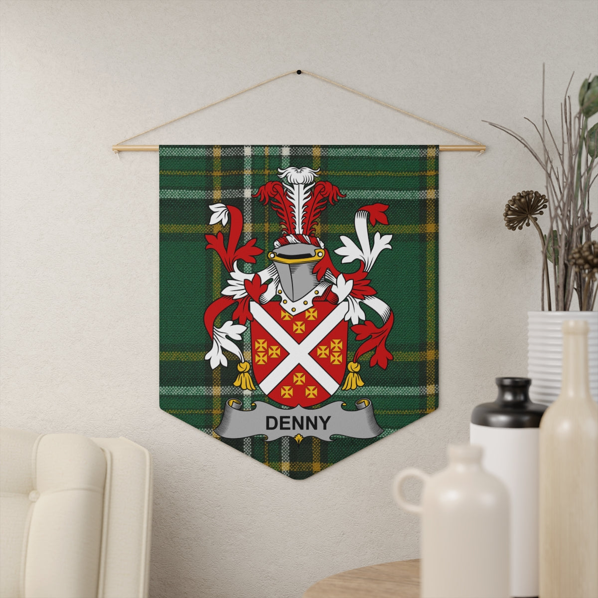 Scottish Clan Crest Tartan Plaid Wall Hanging product