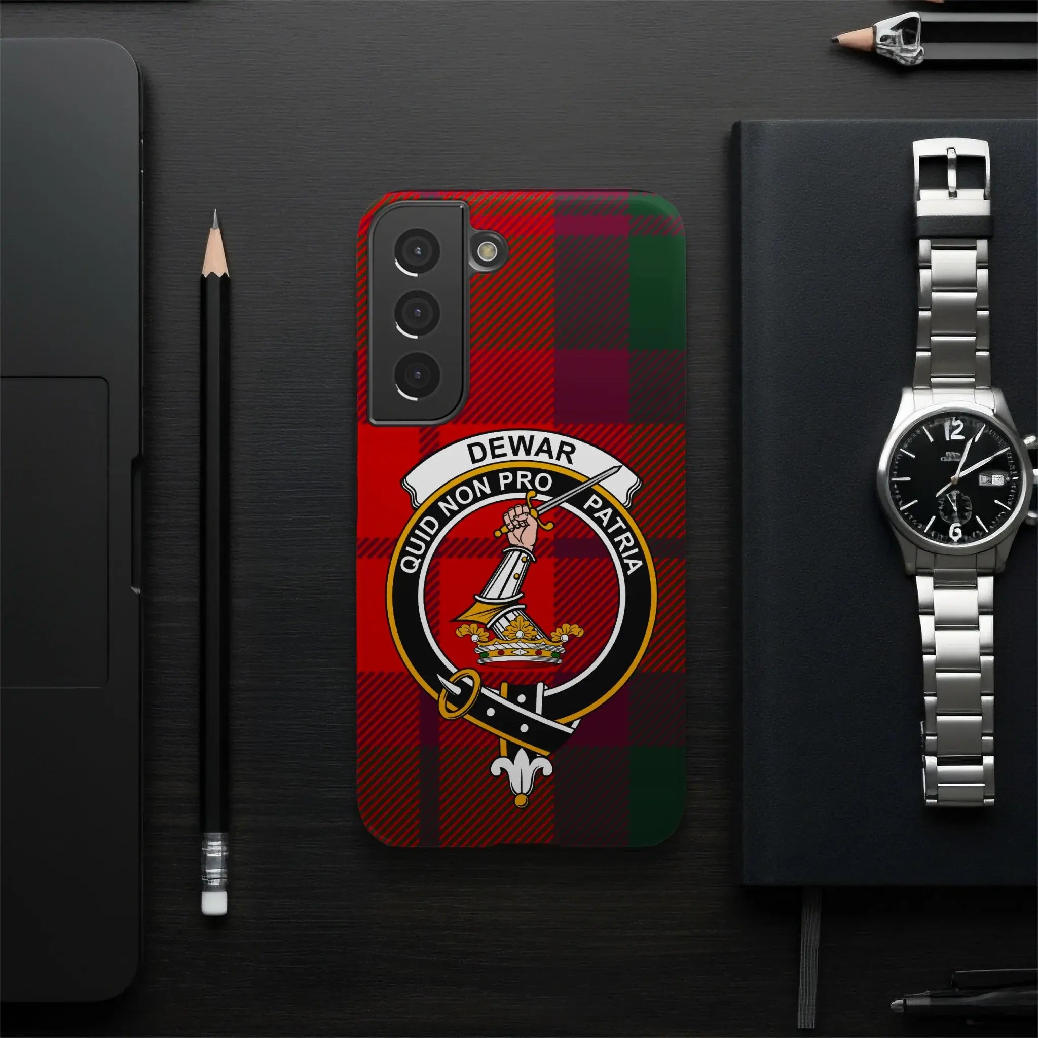 Custom Quid Non Pro Patria Dewar Plaid Phone Case