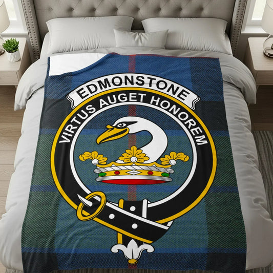Edmonstone Virtus Auger Honorem Crest Design Blanket Product