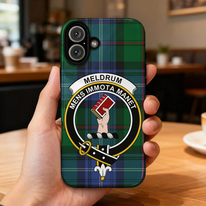 Meldrum Mens Immota Manet Plaid Phone Case