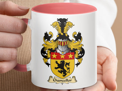 Clan Chancellor Scottish Coat of Arms Accent Mug - Living Stone Gifts