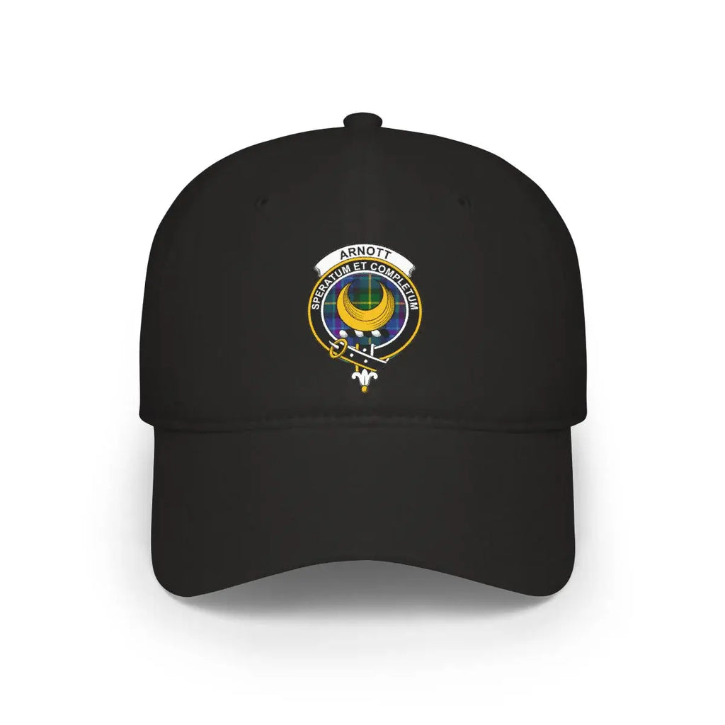 Classic Black Baseball Hat with Colorful Ornate Design