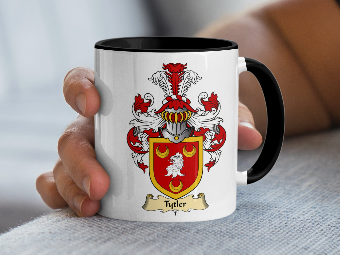 Clan Tytler Scottish Coat of Arms Family Emblem Mug - Living Stone Gifts