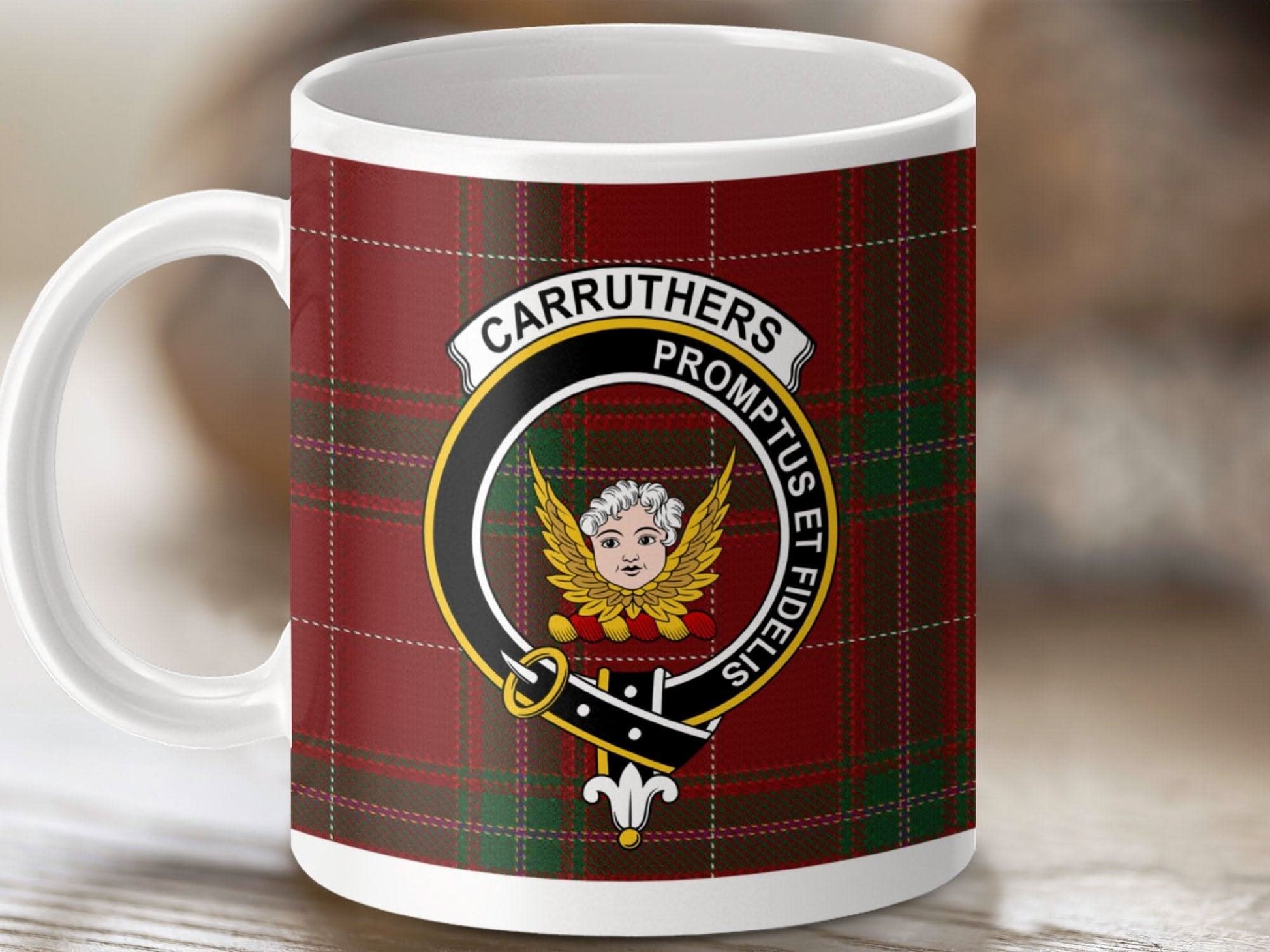 Carruthers' Family Tartan Print Coffee Mug product