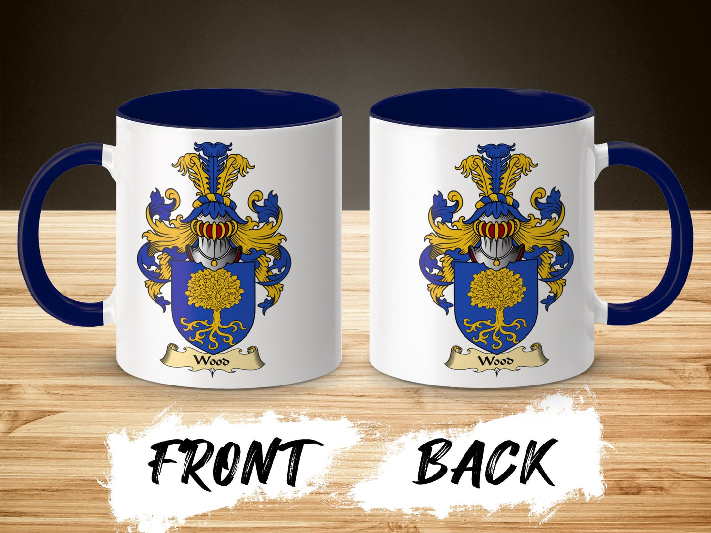 Clan Wood Scottish Coat of Arms Mug - Living Stone Gifts