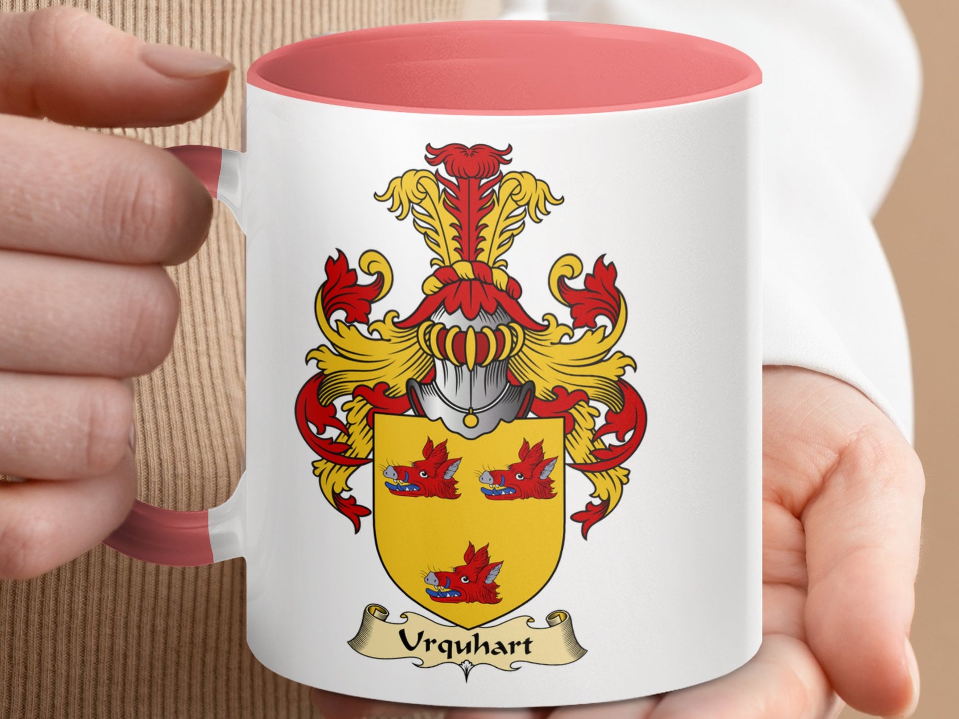 Clan Urquhart Scottish Coat of Arms Mug - Living Stone Gifts