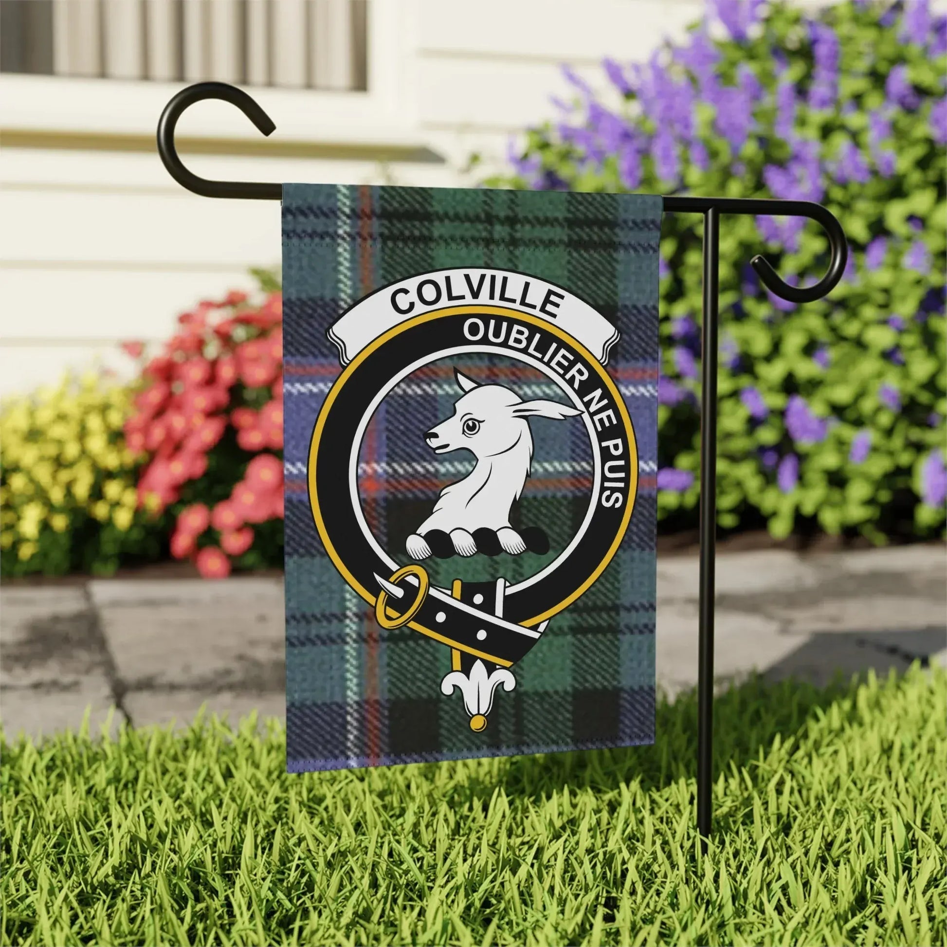 Scottish Clan Colville Crest Outdoor Garden Flag product type