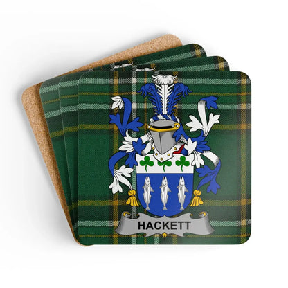 Personalized Hackett Tartan Design Coaster Set product