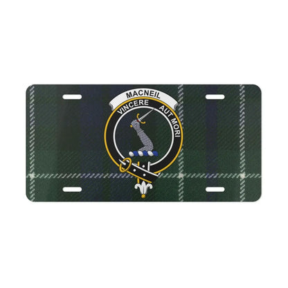 Scottish Clan MacNeil Tartan Design License Plate product