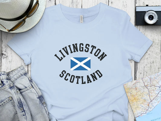 Livingston Scotland Flag Themed T-shirt product type