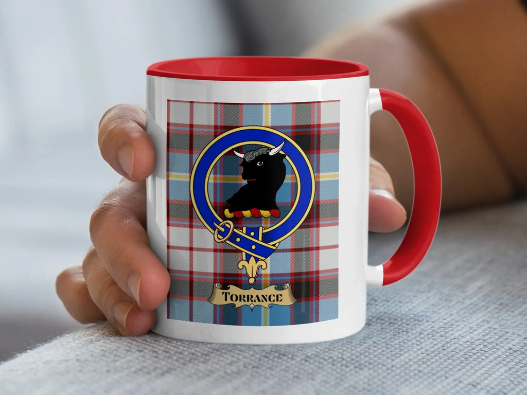 Torrance family crest ceramic mug for everyday coffee and tea
