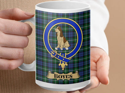 Boyes Tartan Plaid with Dog Illustration Mug product