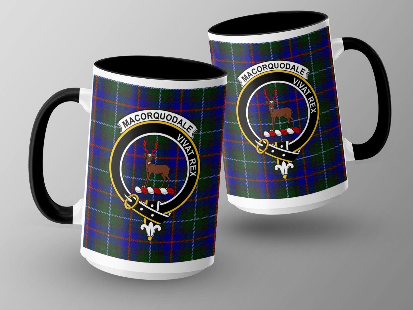 Macorquodale Scottish Clan Crest Tartan Design Mug - Living Stone Gifts