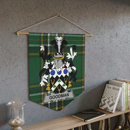 Personalized Goodman Family Crest Tapestry product type