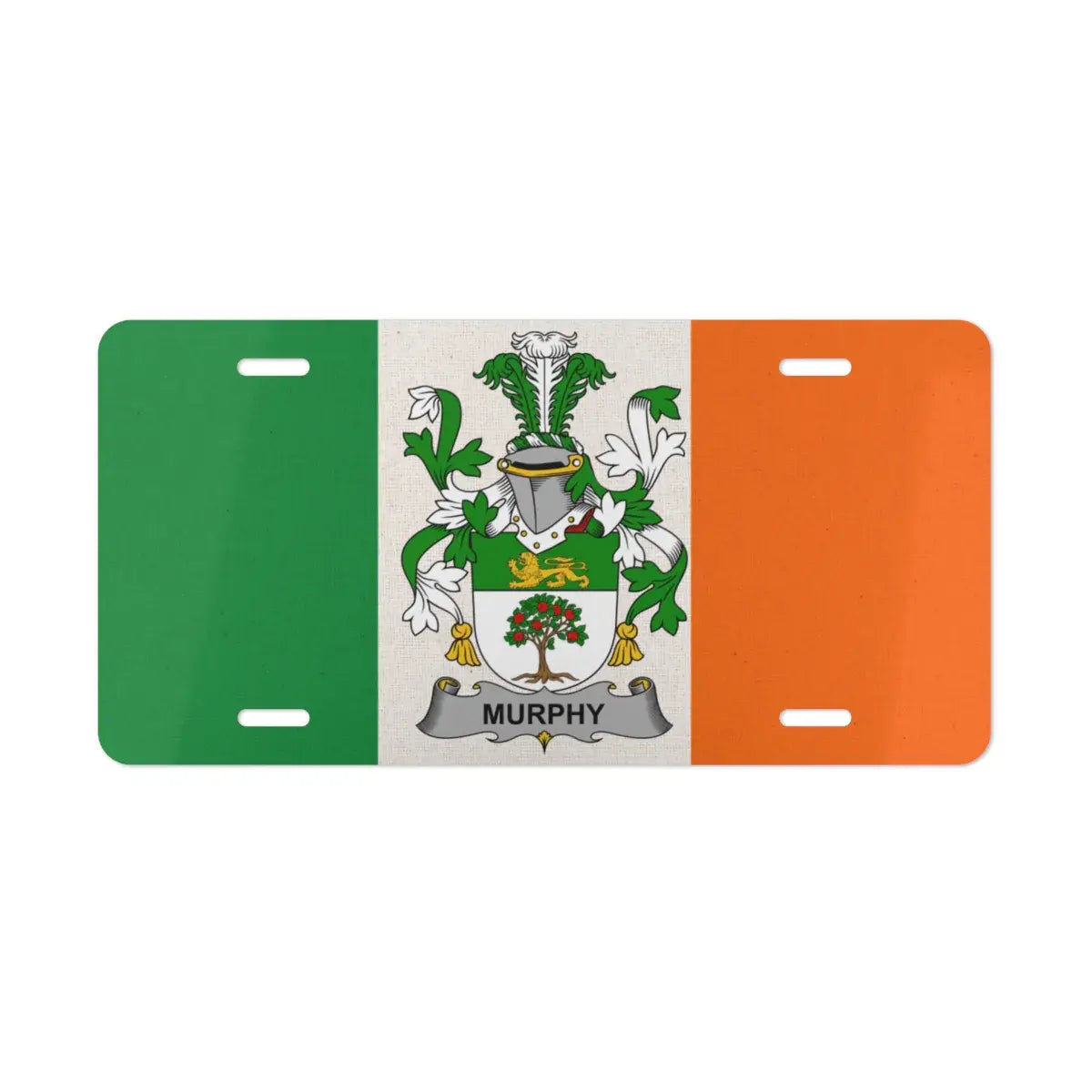 Murphy Family Crest Irish Flag License Plate product