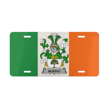 Murphy Family Crest Irish Flag License Plate product