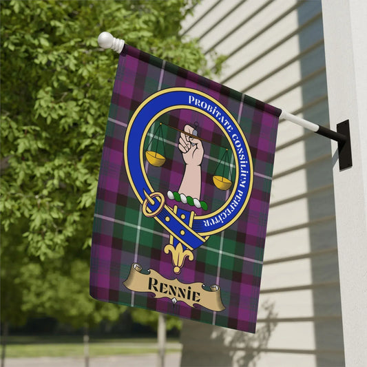 Personalized Family Crest Rennie Flag Outdoor Decor product