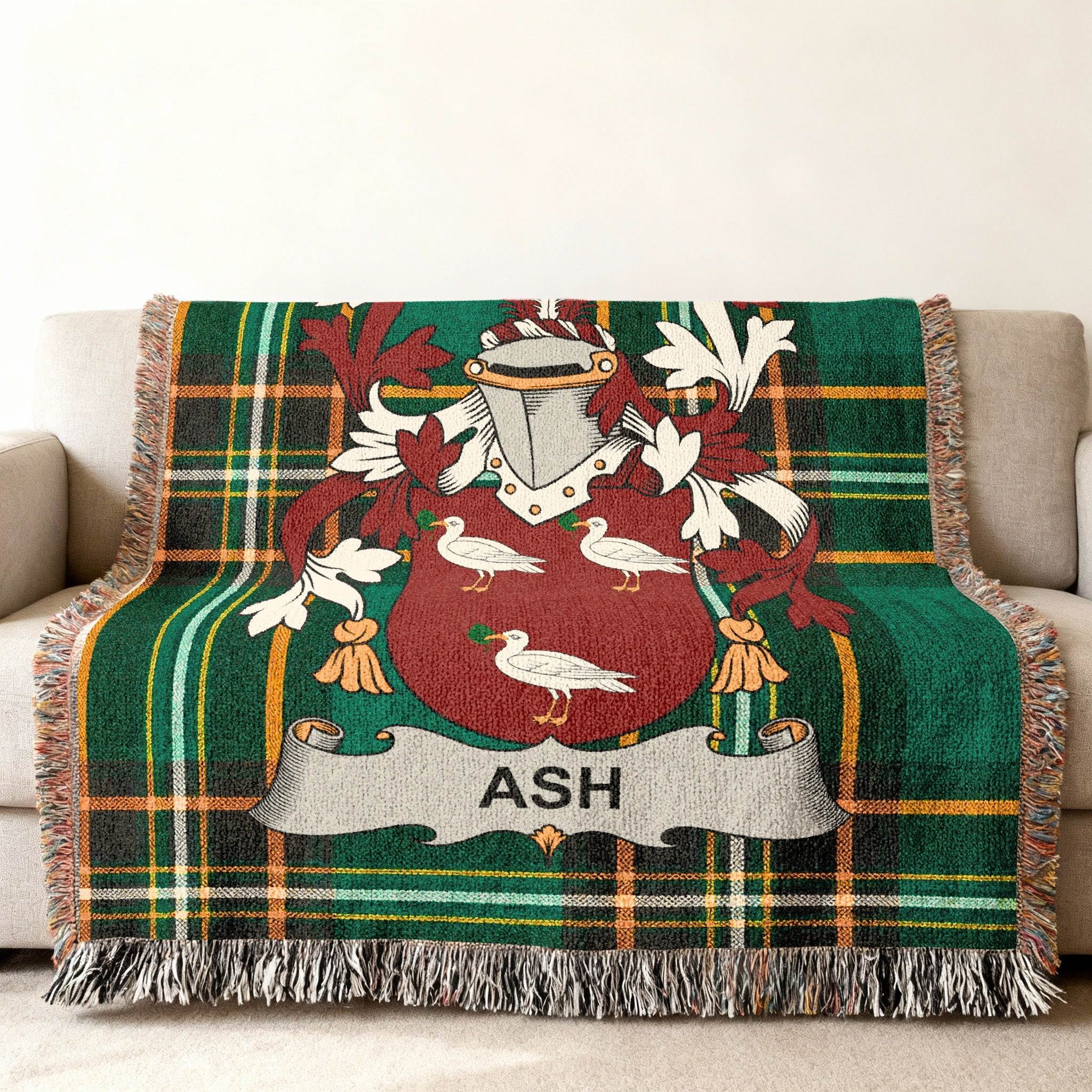 ASH Family Crest Plaid Design Home Decor product type