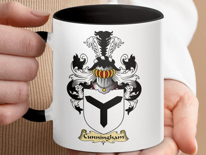 Clan Cunningham Scottish Clan Accent Coffee Mug - Living Stone Gifts