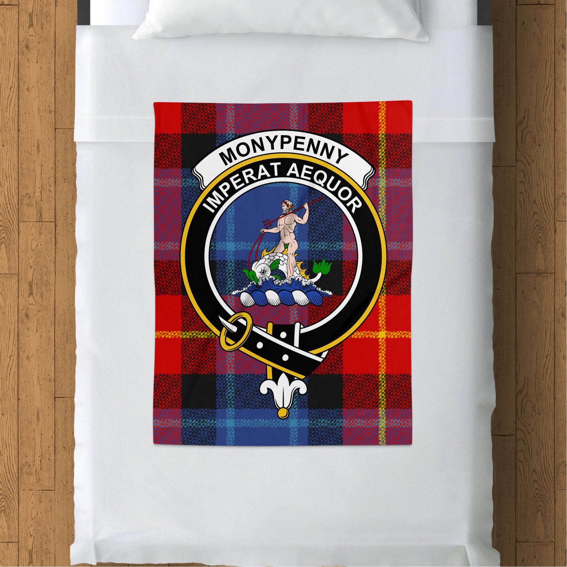 Scottish Clan Moneypenny Tartan Throw Blanket - Living Stone Gifts