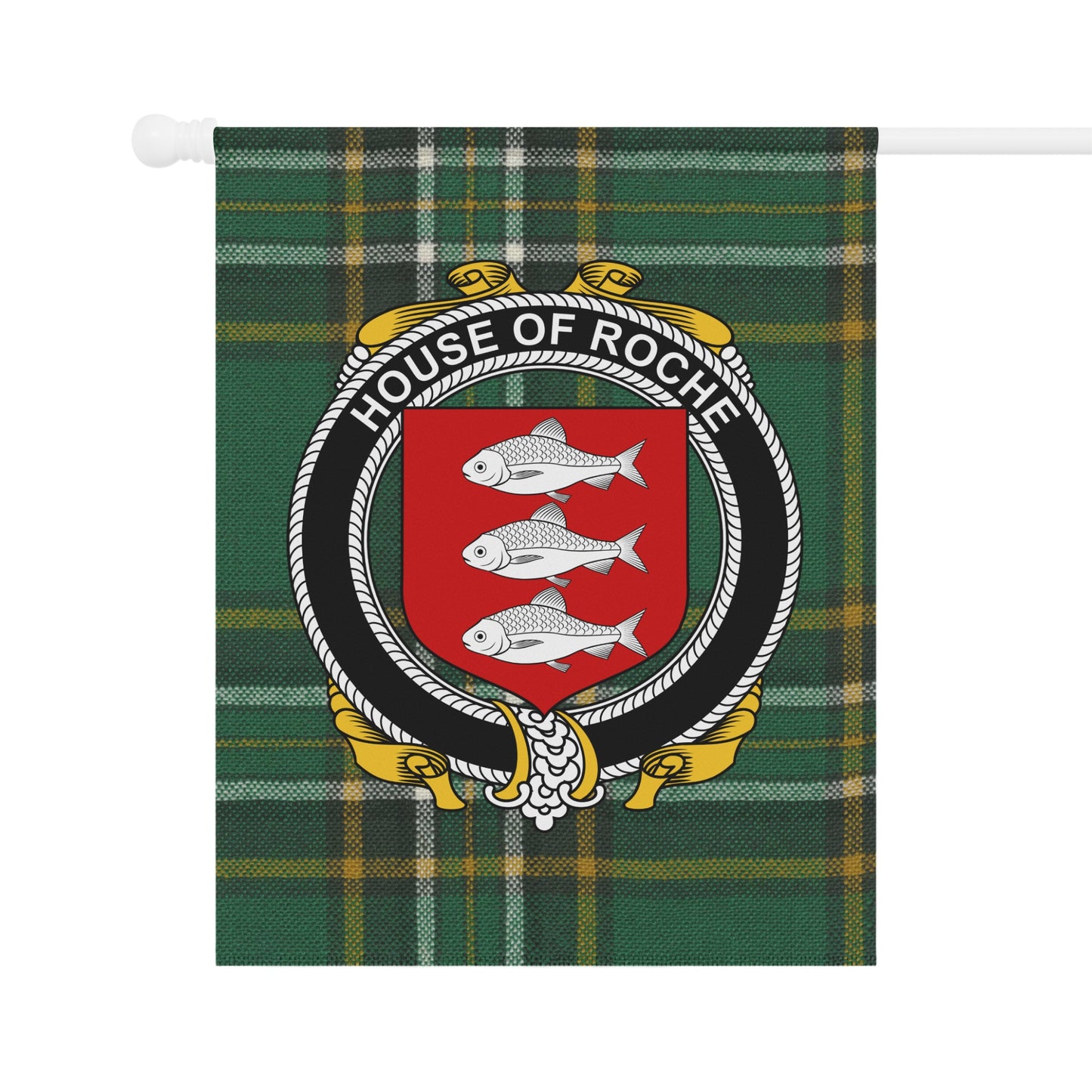 House of Roche Plaid Patterned Decorative Flag