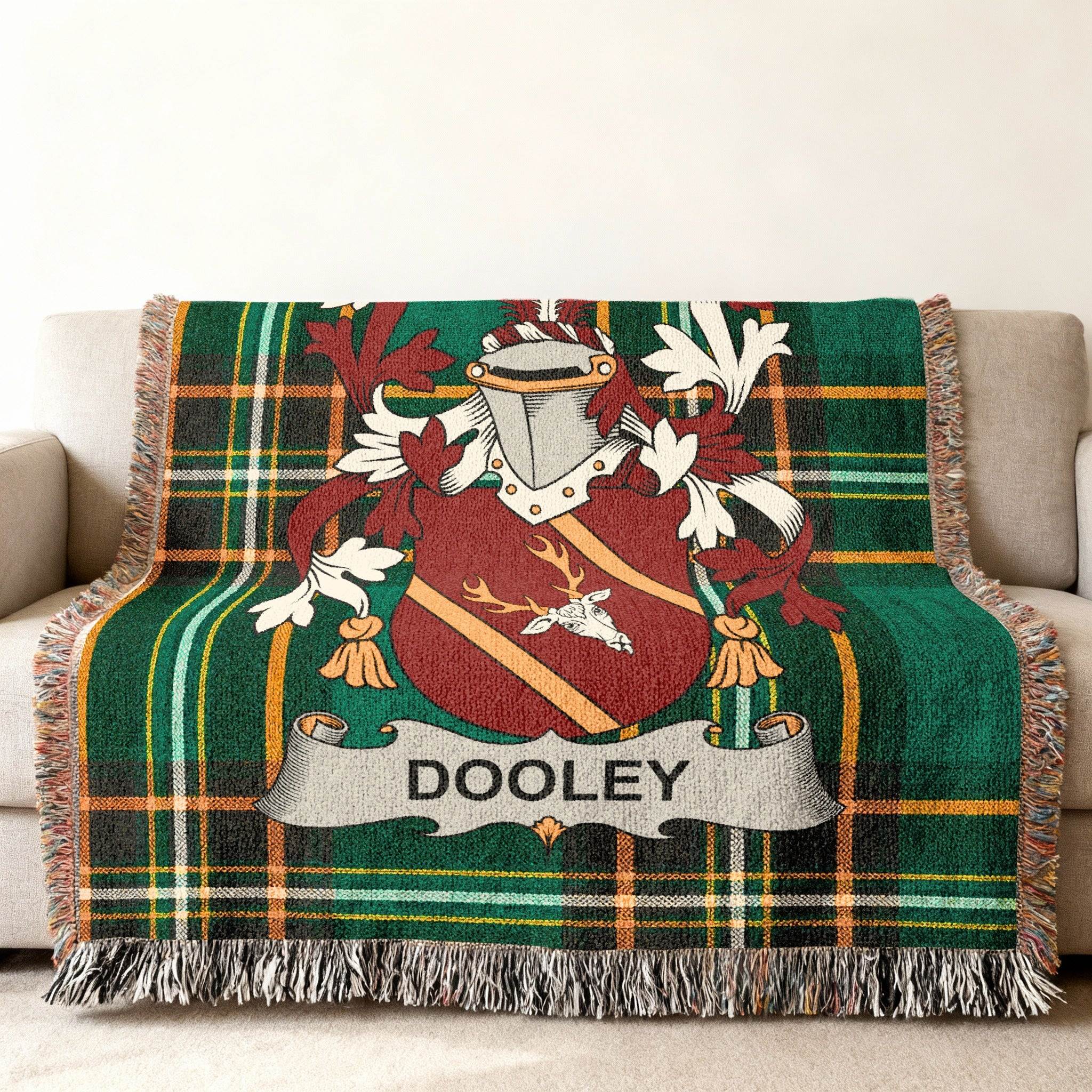 Dooley Family Crest Green Plaid Custom Heritage product type