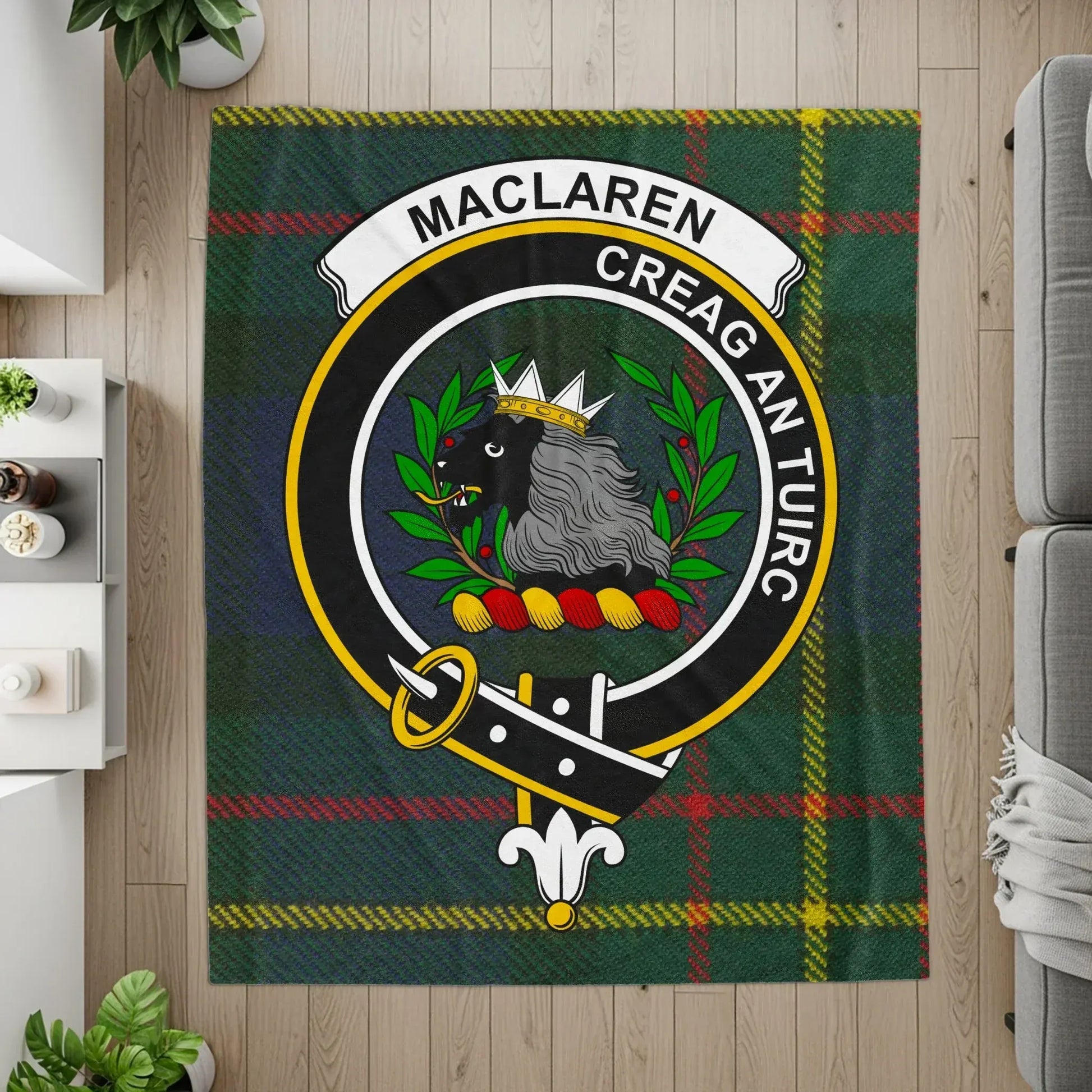 Maclaren Scottish Clan Crest Blanket product