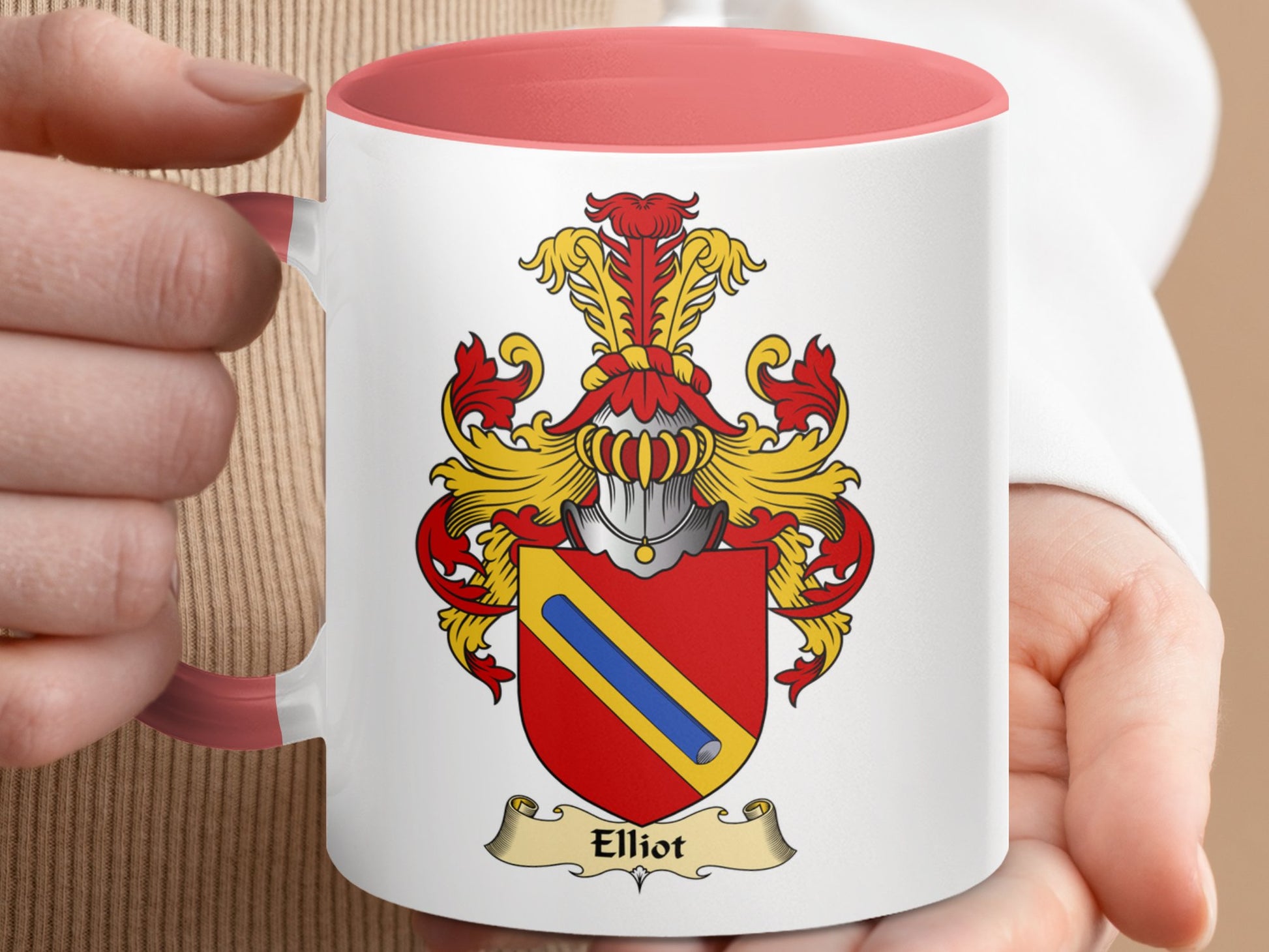 Clan Elliot Scottish Coat of Arms Heritage Mug - Living Stone Gifts